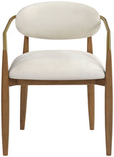 Riccio - Fabric Dining Arm Chair (Set of 2) - Walnut Frame
