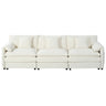 Modern Chenille Oversized Deep Seat Sectional Sofa With Pillows