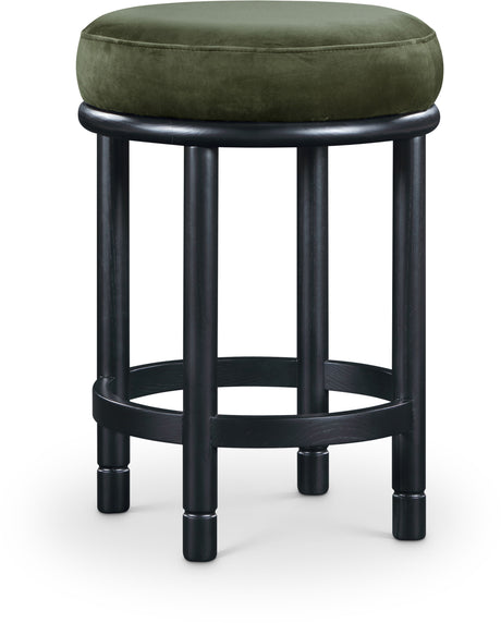 Monette - Counter Stool With Black Base