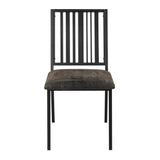 Zudora - Side Chair (Set of 2) - Synthetic Leather & Black
