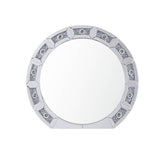 Noralie - 29" Accent Mirror - Mirrored & Faux Diamonds