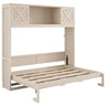 Rustic Casual Murphy Bed With Storage Cabinets
