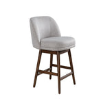 Sadie - Solid Wood Upholstered 26" Counter Height Swivel Barstool