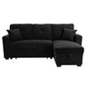 Sleeper Sectional With Pull Out Bed, Reversible Chaise
