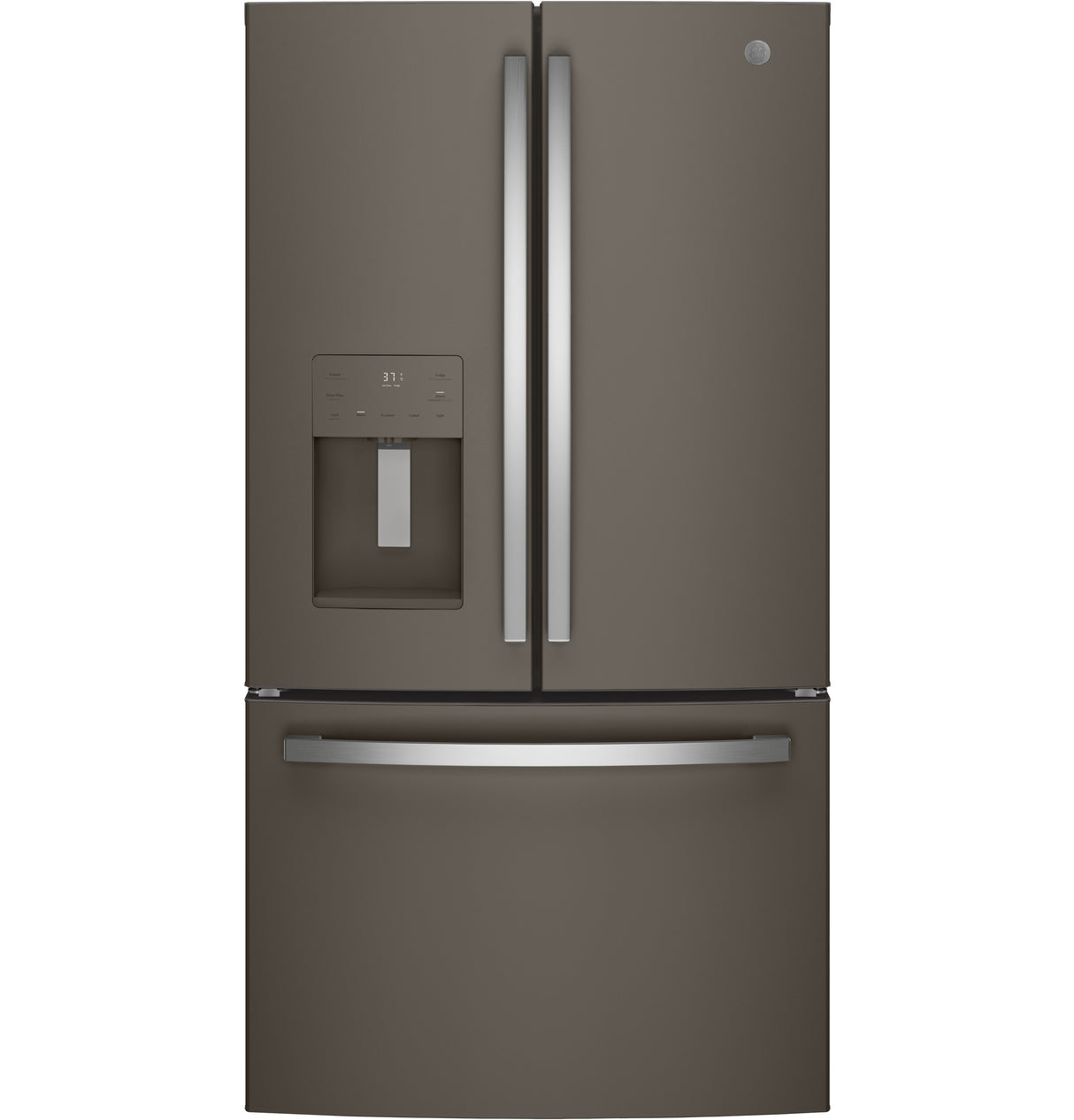 GE GFE26JMMES - 36 in. 25.6 cu. ft. French Door Refrigerator with Ice & Water Dispenser - Fingerprint Resistant Slate