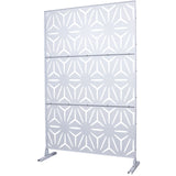 Outdoor & Indoor Metal Privacy Screen, Freestanding Decorative Panels