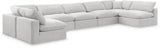 Comfy - 7 Piece Velvet Modular Armless Sectional