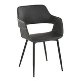 Margarite - Dining / Accent Chair - Black Metal (Set of 2)