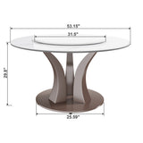 Table With Rotating Tray Scratch & Heat For Kitchen & Restaurant(Table Only - White