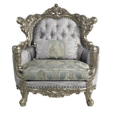 Miliani - Chair With Pillow - Fabric & Antique Bronze