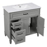 Bathroom Vanity With Sink, Freestanding Cabinet & Drawers