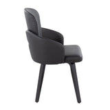 Dahlia - Contemporary Dining Chair (Set of 2) - Black Wood