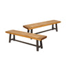 Tranquilizer - Outdoor Acacia Wood Bench With Slat Panel Design