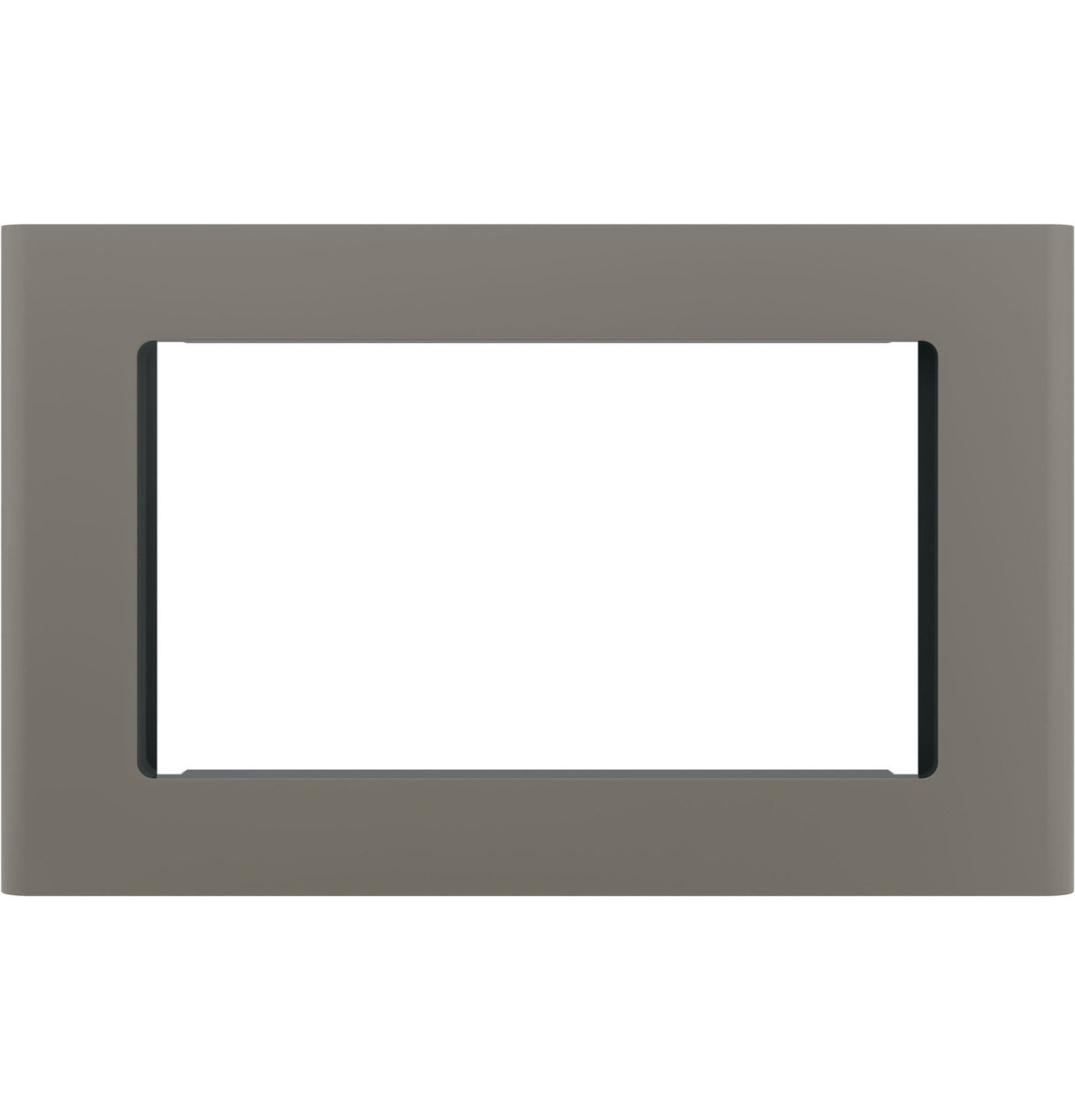 GE Profile JX9152EJES 27 inch built-in microwave trim kit in Slate front view