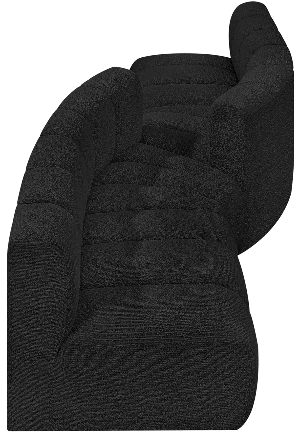 Arc - Boucle Fabric 4 Piece Sofa