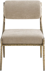Bastille - Upholstered Dining Side Chair (Set of 2) - Brass Frame