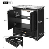 Bathroom Vanity With Sink, Cabinet & 2 Soft Closing Doors & Adjustable Shelf