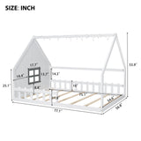 House Bed With Window And Fence