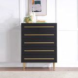 Contemporary 5 Drawer Chest For Bedroom