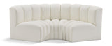 Arc - Faux Leather 3 Piece Modular U-Shaped Sofa