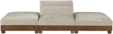 Turin - Chenille Fabric Upholstered Modular Sectional - Taupe
