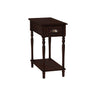 Accent Side Table, 2 Tier, Storage Drawer, Stylish Traditional Design