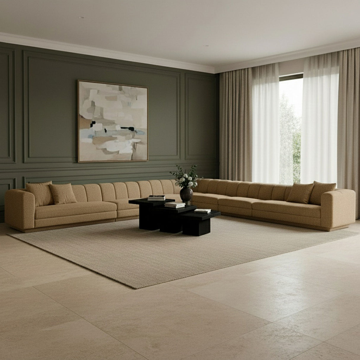 Modari - Sectional - Brown