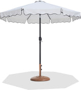 Amalfi - Patio Umbrella - Light Brown Base / Black Pole