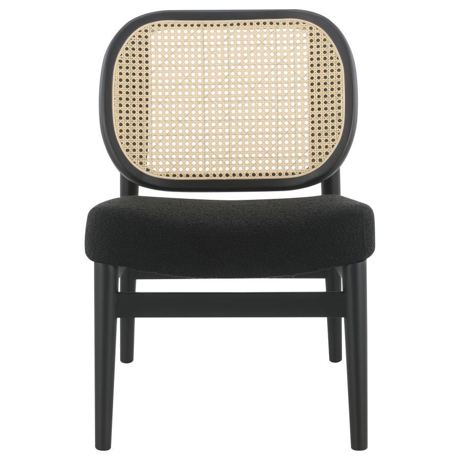 Rayo - Rattan Cane Back Accent Chair With Padded Seat