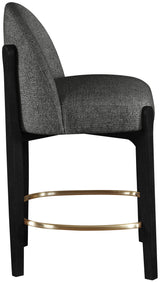 Torino - Counter Stool With Brushed Black Base