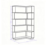 L-Shaped Corner Bookshelf