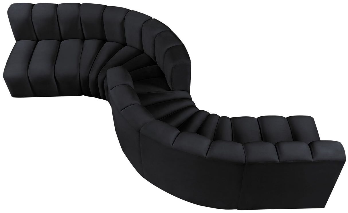 Arc - Velvet 6 Piece Modular Sofa