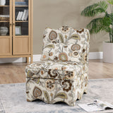 Stylish Flannel Dining Chair With Soft Cushion And Backrest