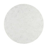 Kala - Round Dining Table With Marble Top - Natural Marble Top & Oak