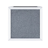 Noralie - End Table With Open Storage Compartment - Clear Glass, Mirrored & Faux Diamonds