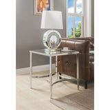 Petunia - End Table - Mirrored & Chrome