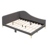 Upholstered Daybed With Headboard And Armrest, Support Legs