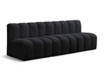 Arc - Velvet 3 Piece Modular Straight Sofa