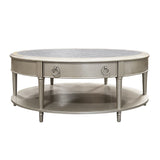 Kasa - Coffee Table - Sintered Stone Top & Champagne