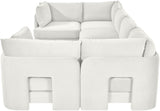 Hammond - Velvet Performance Fabric Upholstered 6 Piece U-Shaped Sectional