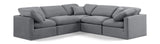 Indulge - Velvet 5 Piece Modular Corner Sectional