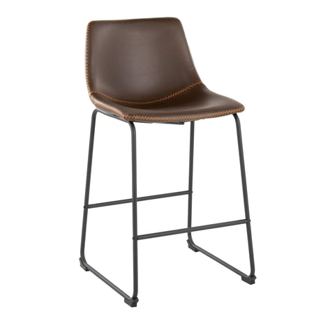 Duke - 26" Fixed-Height Stool - Black Metal