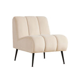 Upholstered Armless Chair For Living Room