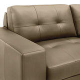 Faelin - Leather Sofa With Tufted Back