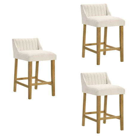 Fauna - Modern Transitional Wood Counter Height Kitchen Bar Stool