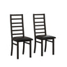 Metal Dining Chairs With Steel Legg, High Back Armless Design