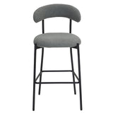 Counter Height Bar Stools With Powder Coating Base And Footrest