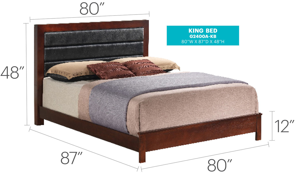 Transitional Modern Design Bed