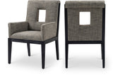 Gwendolyn - Dining Arm Chair With Black Frame