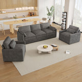 Cloud Sofa Set Couch For Living Room - Gray
